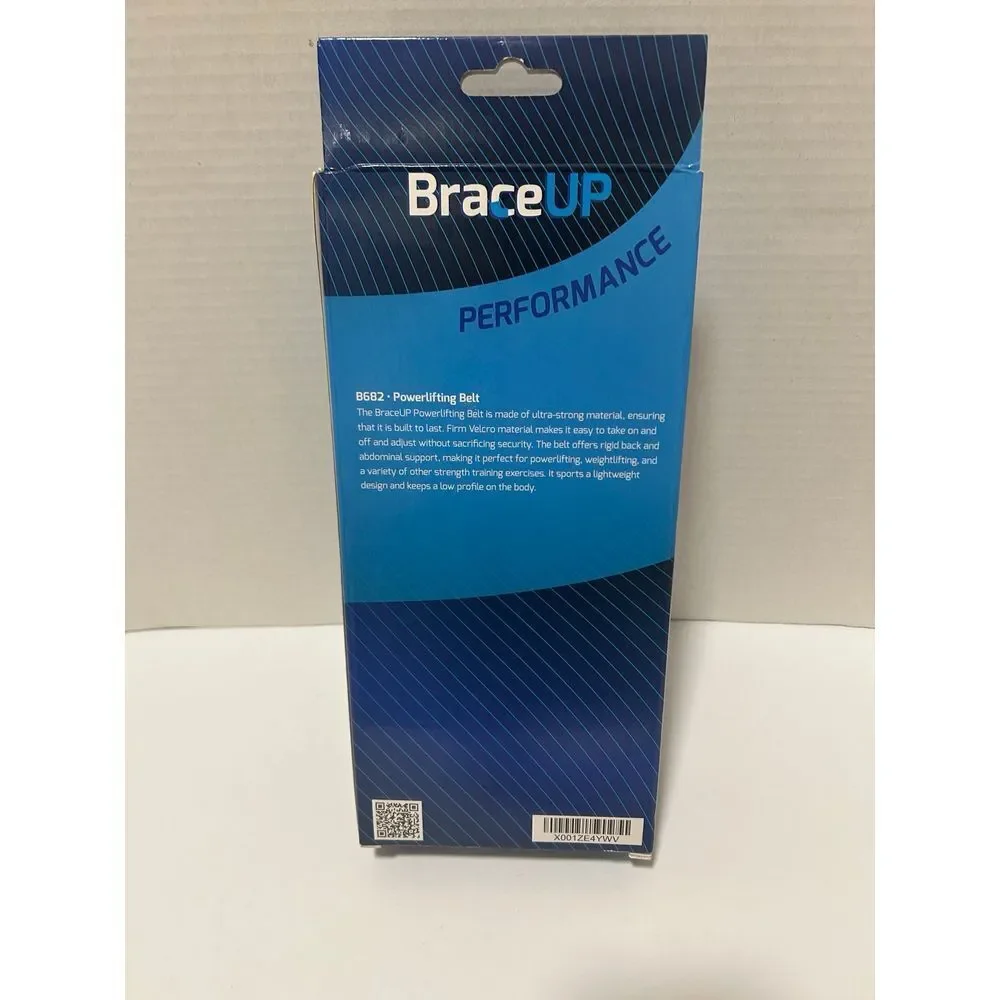 Braceup Powerlifting Belt Black Medium‎ B682